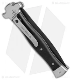 AGA Campolin Zero Dagger Leverlock Automatic Knife Black G-10 (3.75" Black) 6 AGA Campolin Zero Dagger Leverlock Automatic Knife Black G-10 (3.75" Black) -Aga Campolin AGA Campoliln Zero Dagger LL Black G 10 Black AGA01N ND BHQ 72185 jr side