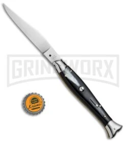 AGA Campolin 10" Brazil Horn Fishtail Picklock Automatic Knife - Polish Plain 7 AGA Campolin 10" Brazil Horn Fishtail Picklock Automatic Knife - Polish Plain -Aga Campolin AGA Campolin 10in Fishtail Picklock Italian BP 20096 jr bottlecap large