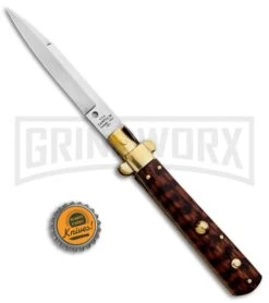 AGA Campolin 10" Snakewood Frosolone Stiletto Automatic Knife - Bayonet 9 AGA Campolin 10" Snakewood Frosolone Stiletto Automatic Knife - Bayonet -Aga Campolin AGA Campolin 10in Frosolone Bayonet Stiletto Snakewood Polish BHQ 85760 jr bottlecap large