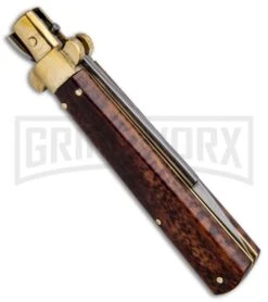 AGA Campolin 10" Snakewood Frosolone Stiletto Automatic Knife - Bayonet 7 AGA Campolin 10" Snakewood Frosolone Stiletto Automatic Knife - Bayonet -Aga Campolin AGA Campolin 10in Frosolone Bayonet Stiletto Snakewood Polish BHQ 85760 jr side large