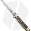 AGA Campolin 10" Italian Stiletto Picklock Automatic Brass/Stag (4.5" Kriss)