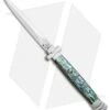 AGA Campolin 11" Maltese Cr. Dagger Auto Italian Stiletto Abalone (5" Satin)