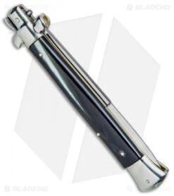 AGA Campolin 11" Picklock Automatic Italian Stiletto Dark Horn (5" Satin) 2017 -Aga Campolin AGA Campolin 11in Picklock Italian Stiletto Dark Horn Satin BHQ 78227 jr side