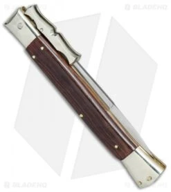 AGA Campolin 13" Bat Swinguard Automatic Cocobolo (5.75" Satin Bayonet) 6 AGA Campolin 13" Bat Swinguard Automatic Cocobolo (5.75" Satin Bayonet) -Aga Campolin AGA Campolin 13in Bat Swinguard Auto Cocobolo Satin Bayo BHQ 77552 jr side