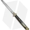AGA Campolin 18" Italian Stiletto Knife Brazilian Horn/Brass (8" Satin Bayonet)