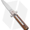 AGA Campolin 6" Dominus Leverlock Automatic Knife Wood (2.5" Satin)