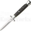AGA Campolin 9" Stiletto Automatic Swinguard Knife Ebony (4" Satin)