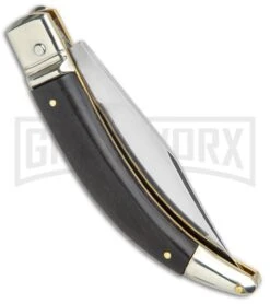 AGA Campolin Diana Ebony Lever Lock Automatic Knife - Satin Plain 6 AGA Campolin Diana Ebony Lever Lock Automatic Knife - Satin Plain -Aga Campolin AGA Campolin Diana LL Auto Dark Wood Satin BHQ 34351 jr side large