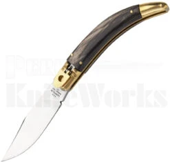 AGA Campolin Diana Lever Lock Automatic Knife Horn (3.75" Polish)