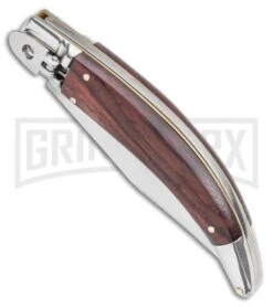 Aga Campolin -Aga Campolin AGA Campolin Diana Lever Lock Automatic Knife Santos Wood 3.75 Satin BHQ 120336 LS Spine large