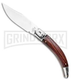 Aga Campolin 29 AGA Campolin Diana Santos Wood Lever Lock Automatic Knife - Satin Plain