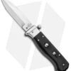 AGA Campolin Piccolo Italian Stiletto Automatic Knife Ebony (2.8" Satin)