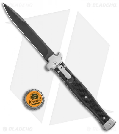 AGA Campolin Zero+ Italian Leverlock Automatic Knife Black G-10 (4.25" Black)2.0 4 AGA Campolin Zero+ Italian Leverlock Automatic Knife Black G-10 (4.25" Black)2.0 - Image 4