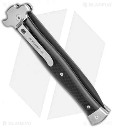 AGA Campolin Zero+ Italian Leverlock Automatic Knife Black G-10 (4.25" Black)2.0 3 AGA Campolin Zero+ Italian Leverlock Automatic Knife Black G-10 (4.25" Black)2.0 - Image 3