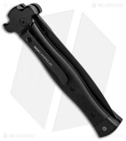 AGA Campolin Zero Dagger Leverlock Automatic Knife SWAT G-10 (3.75" Black) -Aga Campolin AGA Campolin Zero Black G 10 LL Dagger Swat BP 30460 jr side