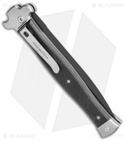 AGA Campolin Zero+ Dagger Leverlock Automatic Knife Black G-10 (4.25" Black)2.0 -Aga Campolin AGA Campolin Zero Dagger LL Auto Black G 10 Black BHQ 105419 jr side