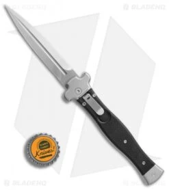 AGA Campolin Zero Dagger Leverlock Automatic Knife Black G-10 (3.75" Stonewash) 7 AGA Campolin Zero Dagger Leverlock Automatic Knife Black G-10 (3.75" Stonewash) -Aga Campolin AGA Campolin Zero Dagger black G10 sw BHQ 74034 er bottlecap