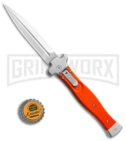 AGA Campolin Zero Orange G-10 Leverlock Automatic Knife - Dagger Stonewash Plain 7 AGA Campolin Zero Orange G-10 Leverlock Automatic Knife - Dagger Stonewash Plain -Aga Campolin AGA Campolin Zero Dagger orange G10 sw BHQ 74940 jr bottlecap large