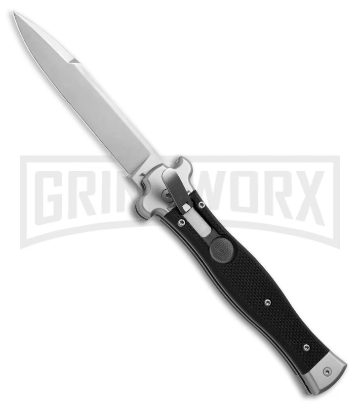 AGA Campolin Zero Black G-10 Leverlock Automatic Knife - Bayonet SW Plain 1 AGA Campolin Zero Black G-10 Leverlock Automatic Knife - Bayonet SW Plain