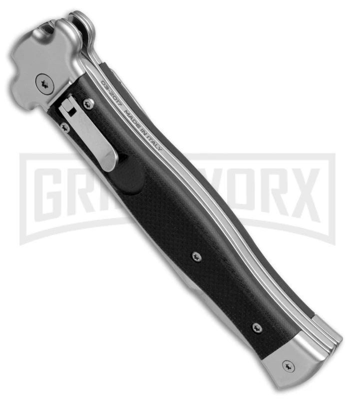 AGA Campolin Zero Black G-10 Leverlock Automatic Knife - Bayonet SW Plain 2 AGA Campolin Zero Black G-10 Leverlock Automatic Knife - Bayonet SW Plain - Image 2