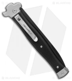 AGA Campolin Zero+ Italian Leverlock Automatic Knife G-10 (4.5" Bayo Black M390) -Aga Campolin AGA Campolin Zero Italian Leverlock Automatic Knife G 10 4.5 Bayo Black M390 BHQ 134982 LS Side