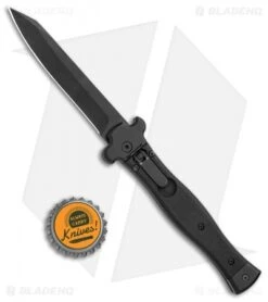 AGA Campolin Zero Reverse Tanto Leverlock SWAT G-10 (3.75" Black) AGA01SWAT-T -Aga Campolin AGA Campolin Zero Reverse Tanto LL SWAT G 10 Black BHQ 117007 jr bottlecap