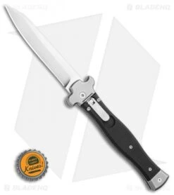 AGA Campolin Zero Reverse Tanto Leverlock Auto Textured Black G10 (3.75" Satin) -Aga Campolin AGA Campolin Zero Reverse Tanto Leverlock Automatic Black G 10 3.75 Satin AGA01N ST BHQ 116874 LS Bottlecap