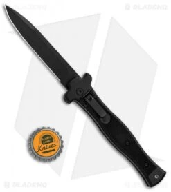AGA Campolin Zero Bayonet Leverlock Automatic Knife SWAT G-10 (3.75" Black) -Aga Campolin AGA Campolin Zero SWAT G 10 LL Auto Bayo Black GX 30506 jr bottlecap