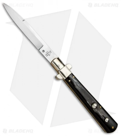 AGA Campolin 11" Frosolone Bayonet Stiletto Automatic Brazilian Horn (5" Satin) 1 AGA Campolin 11" Frosolone Bayonet Stiletto Automatic Brazilian Horn (5" Satin)