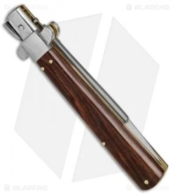 AGA Campolin 11" Frosolone Bayonet Stiletto Automatic Knife Cocobolo (5" Satin) -Aga Campolin AGA Frosolone Cocobolo Nickel 11in Bayo BP 29292 jr side