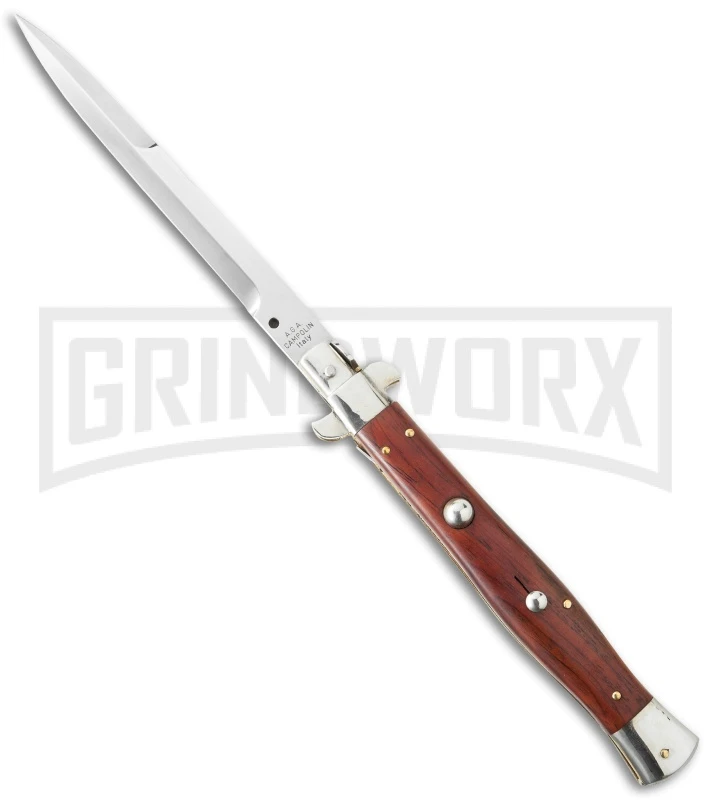 AGA Campolin 13" Italian Picklock Cocobolo Automatic Knife - Bayonet 1 AGA Campolin 13" Italian Picklock Cocobolo Automatic Knife - Bayonet