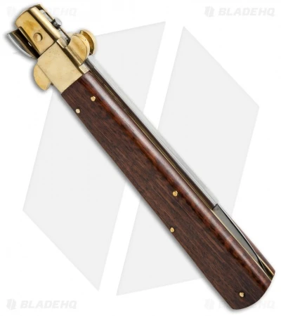 AGA Campolin 13" Italian Frosolone Automatic Brass/Snakewood (6.5" Bayonet) 2 AGA Campolin 13" Italian Frosolone Automatic Brass/Snakewood (6.5" Bayonet) - Image 2
