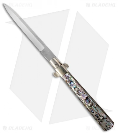 AGA Campolin 13" Italian Frosolone Automatic Knife Abalone (Bayonet) 1 AGA Campolin 13" Italian Frosolone Automatic Knife Abalone (Bayonet)