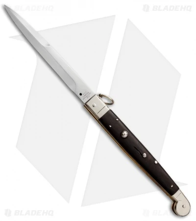 AGA Campolin 16" Sicilian Ring Pull Automatic Dark Horn (7.25" Satin Bayo) 1 AGA Campolin 16" Sicilian Ring Pull Automatic Dark Horn (7.25" Satin Bayo)