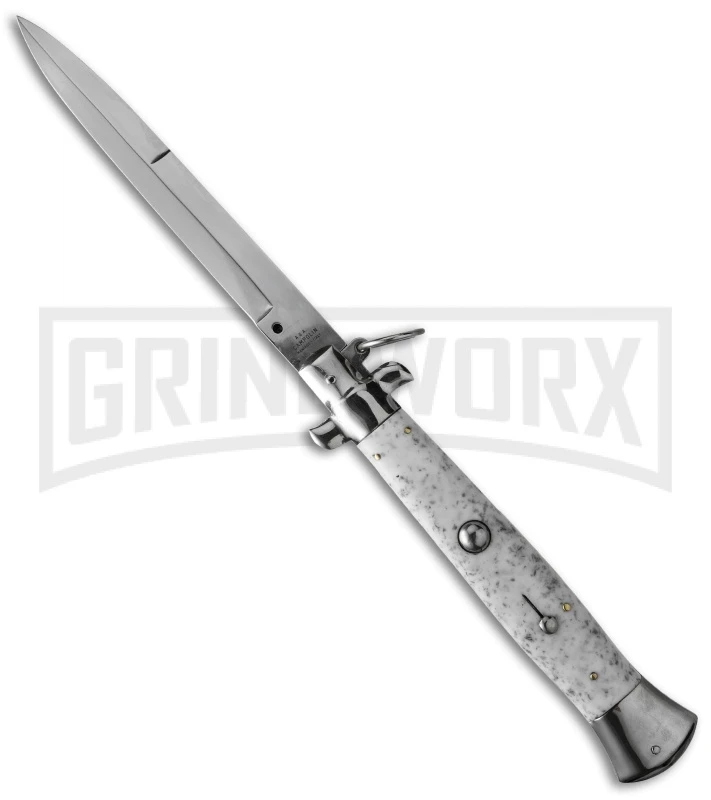 AGA Campolin 15" Italian Stiletto Marble Ring Pull Automatic Knife - Bayonet 1 AGA Campolin 15" Italian Stiletto Marble Ring Pull Automatic Knife - Bayonet