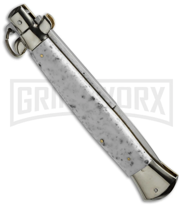 AGA Campolin 15" Italian Stiletto Marble Ring Pull Automatic Knife - Bayonet 3 AGA Campolin 15" Italian Stiletto Marble Ring Pull Automatic Knife - Bayonet - Image 3