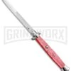A.G.A. Campolin 18" Pink Acrylic Stiletto Automatic Knife - Bayonet