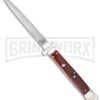 A.G.A. Campolin 11" Maltese Cross Stiletto Cocobolo Automatic Knife - Dagger