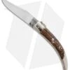 AGA Campolin Catalana Ring Pull Automatic Knife Stag Horn (4.5" Satin)